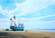 Silver Harvest on the foreshore, Aldeburgh